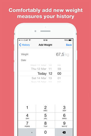 Feather: Track your body weight screenshot 3