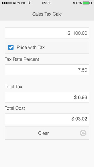 Sales Tax Calculator App for FREE