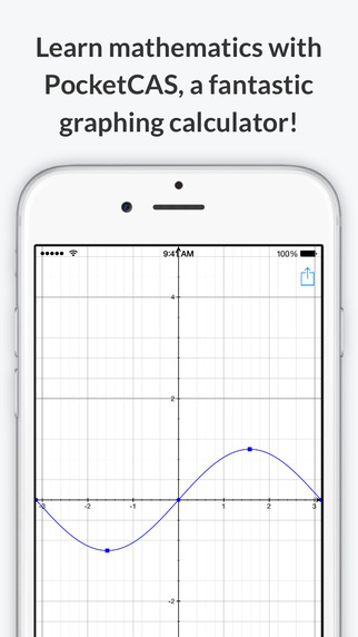 Free Graphing Calculator - PocketCAS lite Calculus Algebra and more