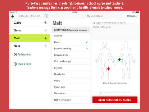 【免費醫療App】NursePass - Secure School Nurse-Teacher Communication-APP點子