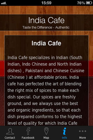 India Cafe screenshot 4