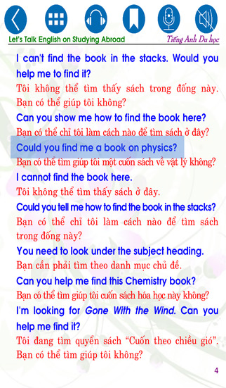 【免費書籍App】Let’s talk English for Studying Abroad (Chúng ta cùng nói tiếng Anh Du học)-APP點子