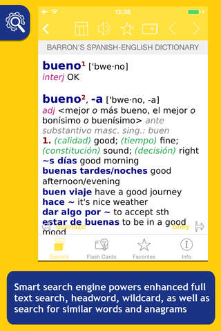Barron’s Spanish-English Bilingual Dictionary screenshot 2