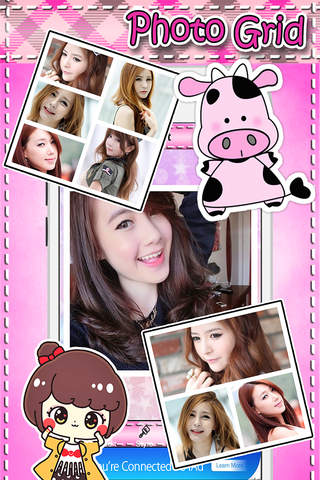 My Love Beautiful Cartoon Sticker Frame Entertainment