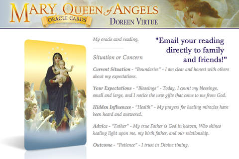 Mary, Queen of Angels Oracle Cards - Doreen Virtue, Ph.D. screenshot 3