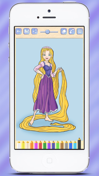 免費下載娛樂APP|Learning game of princesses for girls to paint Rapunzel and color her beautiful dresses app開箱文|APP開箱王