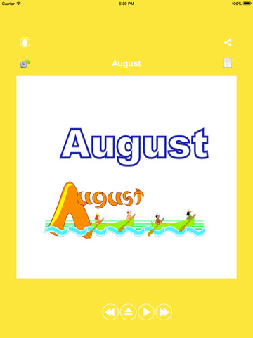 【免費教育App】Months Of year Learning For kids using Flashcards and sounds-A toddler calendar learning app-APP點子