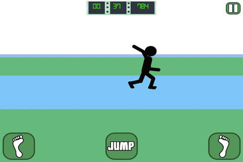 Amazing Stick-Man Jump - Click For Jumping Like A Doddle Ninja Thief FREE screenshot 2