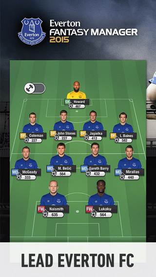 Everton FC Fantasy Manager 2015 - Lead your favourite football club