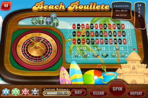 Amazing Tropical Beach Paradise Casino Roulette - Top Slot Vacation Rich-es Games Free screenshot 2