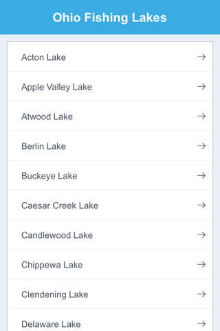 Ohio Fishing Lakes screenshot 2