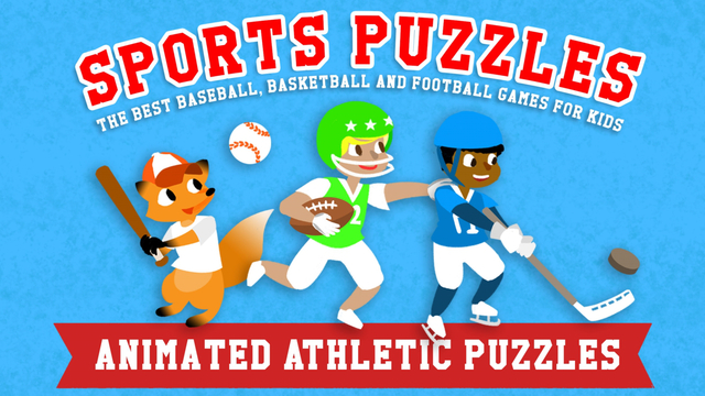 Sports Puzzles for Kids - The Best Baseball Basketball Soccer and Football Games with Boys Girls and