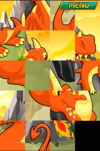 Dragon Kingdom Picture - Beast Tile Slider Puzzle Paid screenshot 2