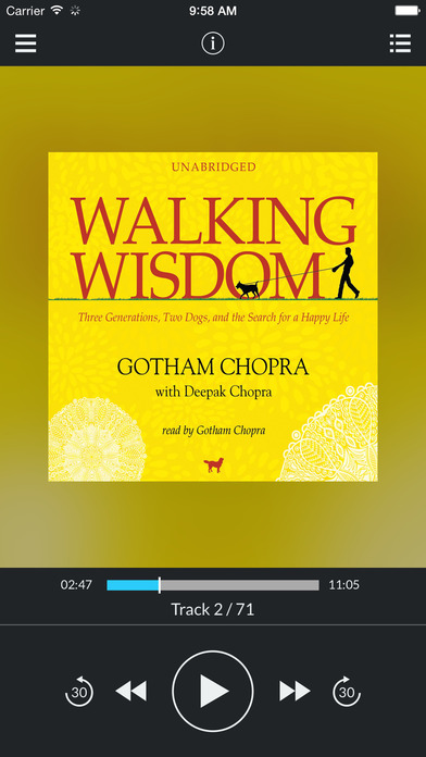 Walking Wisdom: Three Generations Two Dogs and the Search for a Happy Life by Gotham Chopra and Deep