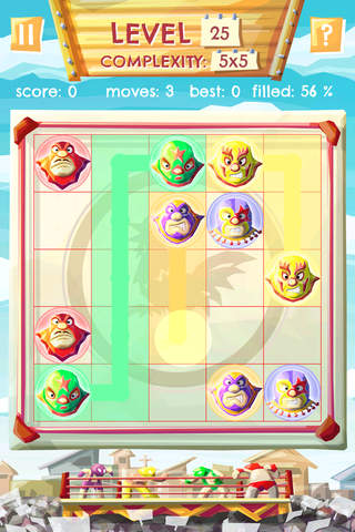 Lucha Tag Team - HD - PRO - Link Matching Luchadores Puzzle Game screenshot 2