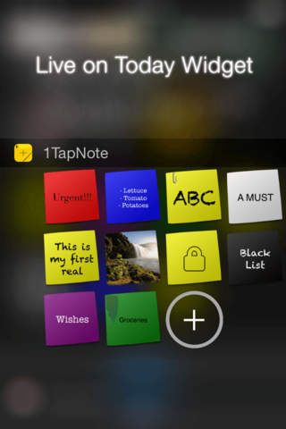 1TapNote - Notes directly on the Home Screen and Today Widget PREMIUM by 1Tapps screenshot 2