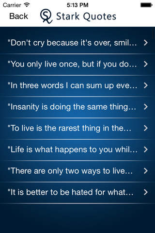 Stark Quotes-Best Quotes Ever screenshot 3