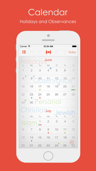 Canada - Holidays Event Calendar