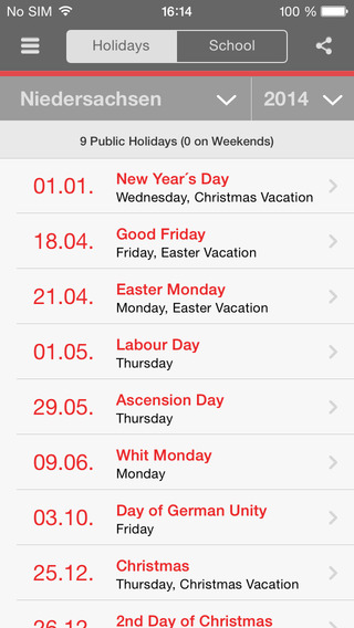 【免費商業App】Holidays and Vacations Free-APP點子