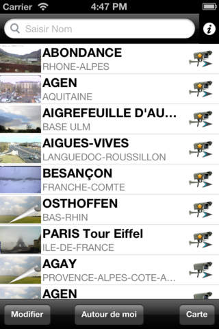 WeatherCam France screenshot 2