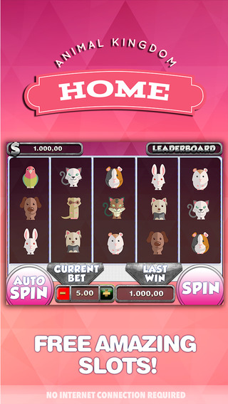 Animal Kingdom Home Slots Machine - FREE Las Vegas Casino Premium Edition
