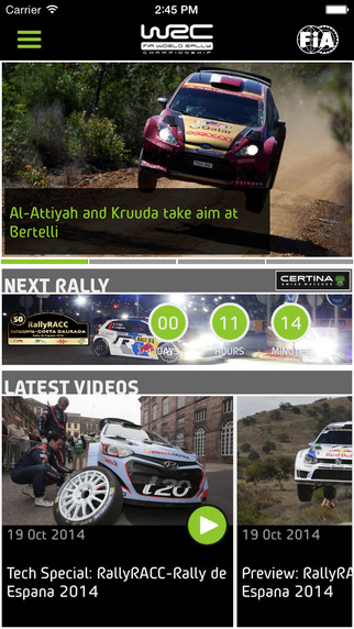 WRC – The Official App of the FIA World Rally Championship