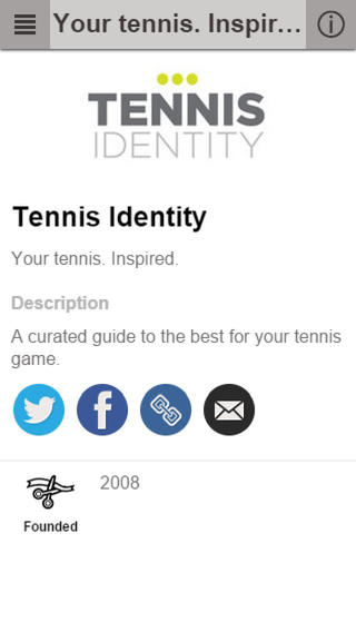 Tennis IDENTITY