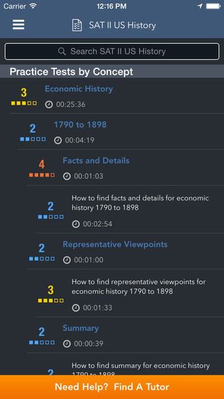 【免費教育App】SAT II US History: Practice Tests and Flashcards-APP點子
