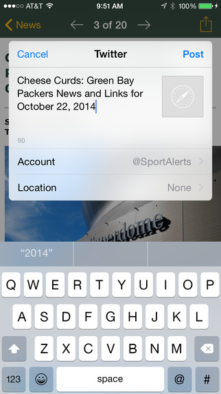 【免費運動App】Packers Live! - news, scores, stats & more-APP點子