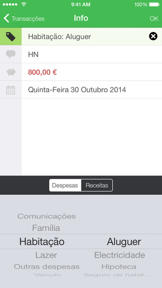 Captura de tela do iPhone 4