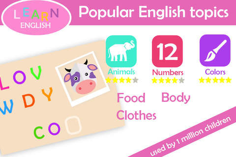Learn ABC Words: English for kids, Letter Quiz screenshot 2