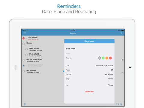 【免費生產應用App】MyTaskList – To-do list and Reminders-APP點子