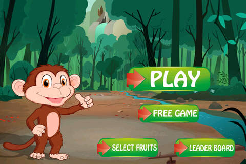 A Jungle Monkey Jumper - Fruit Catching Game MX screenshot 4