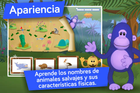 ¡Los animales salvajes! Juego educativo de ciencias para niños pequeños en kinder y preescolar por Aprendes Con screenshot 2