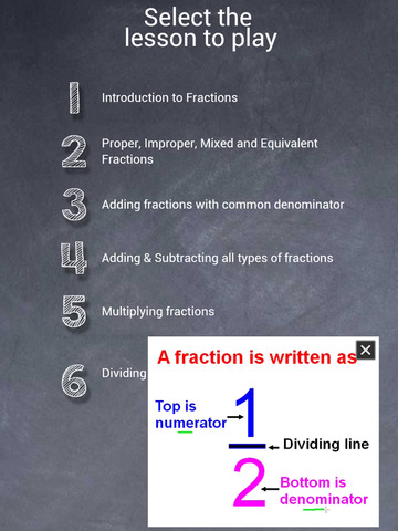 Fractions - Part 1 - 6 screenshot 3
