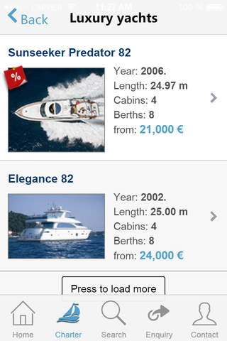 Worldwide Yacht Charter screenshot 3