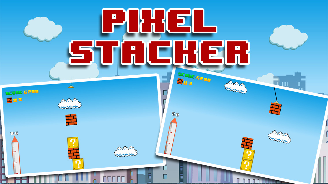 App Shopper Pixel Stacker Retro 8 Bit Style Block Stacking Game (Games)