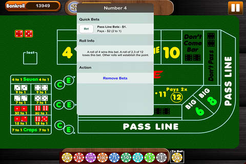 Casino Craps Shooter screenshot 4