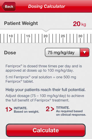Ferriprox Dose Calc TR screenshot 2