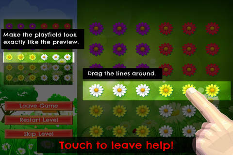 Meadow Flow - FREE - Slide Rows And Match Colorful Daisies Puzzle Game screenshot 4