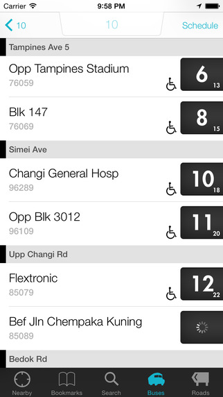 SG Buses - Singapore Public Bus Guide with Bus Arrival Time