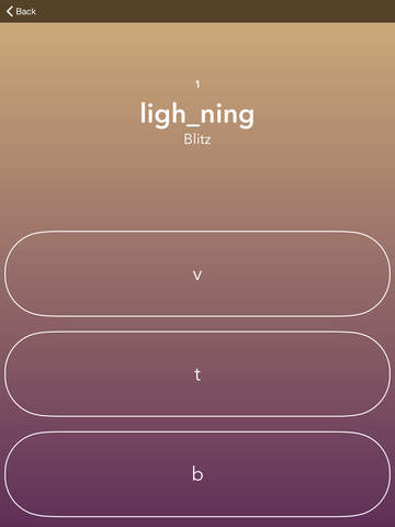 【免費遊戲App】Missing Letter - Learn German & English-APP點子