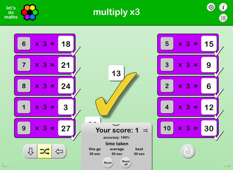 Learn your Times Tables - starter screenshot 4