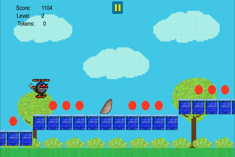 Bouncing Ball Heli-Copter - Tap To Jump Through The Impossible Road FREE screenshot 3