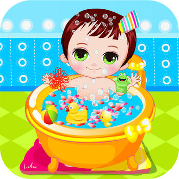 Happy baby bathing game HD - The hottest baby bathing game for girls and baby! LOGO-APP點子