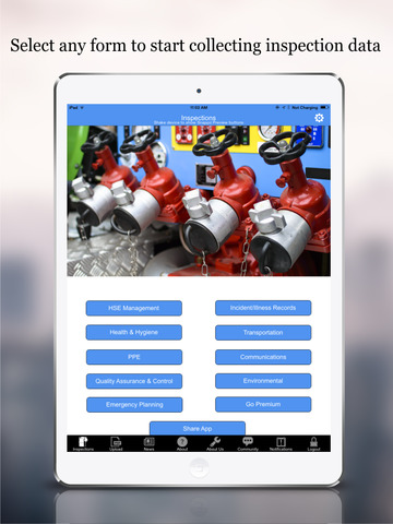 Oil and Gas Safety Management App for iPad