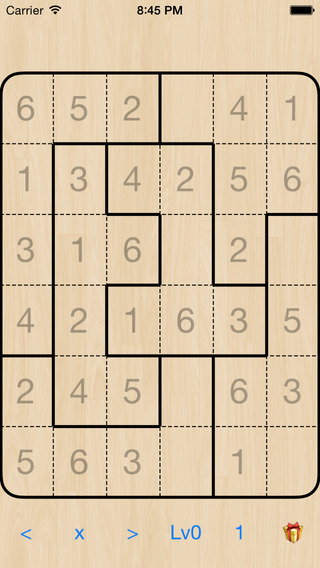 Sudoku6x6 jigsaw