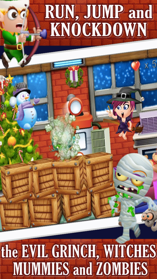 【免費遊戲App】Santa's Christmas Workshop Rescue PRO: Grinch, Zombie and Witch Village Knockdown Run-APP點子