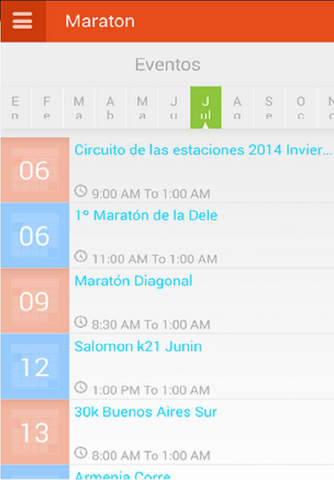 Maratón  calendario de carreras de running screenshot 3