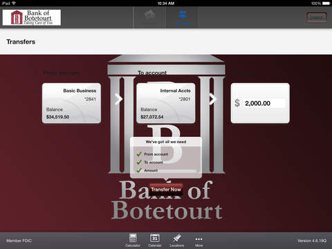 Bank of Botetourt for iPad screenshot 4